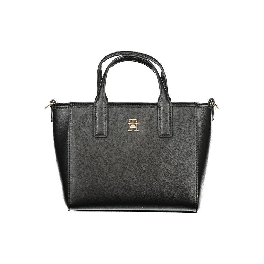 Tommy Hilfiger Black Polyester Women Handbag