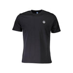 North Sails Black Cotton Men T-Shirt