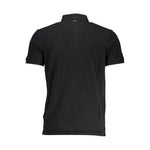 Napapijri Black Cotton Men Polo Shirt