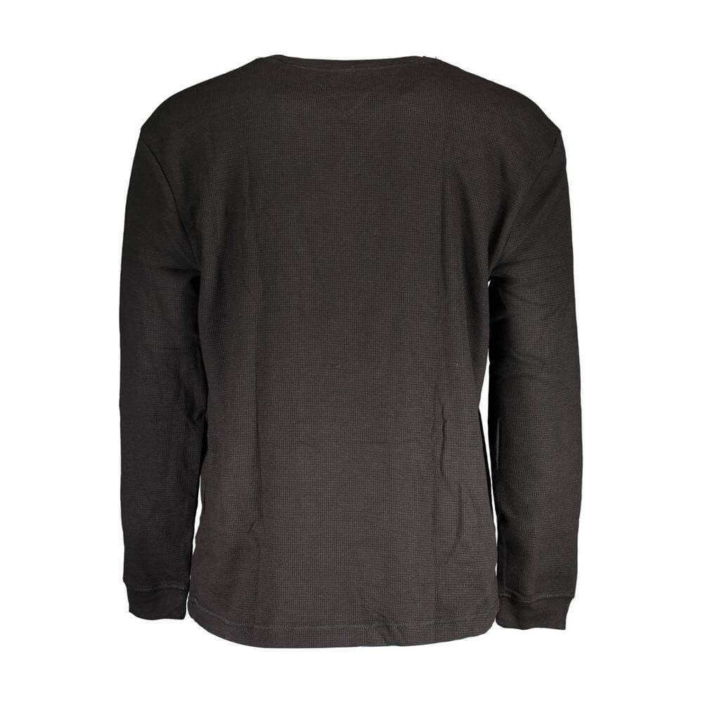 Tommy Hilfiger Black Cotton Men Sweater TO-37235-S