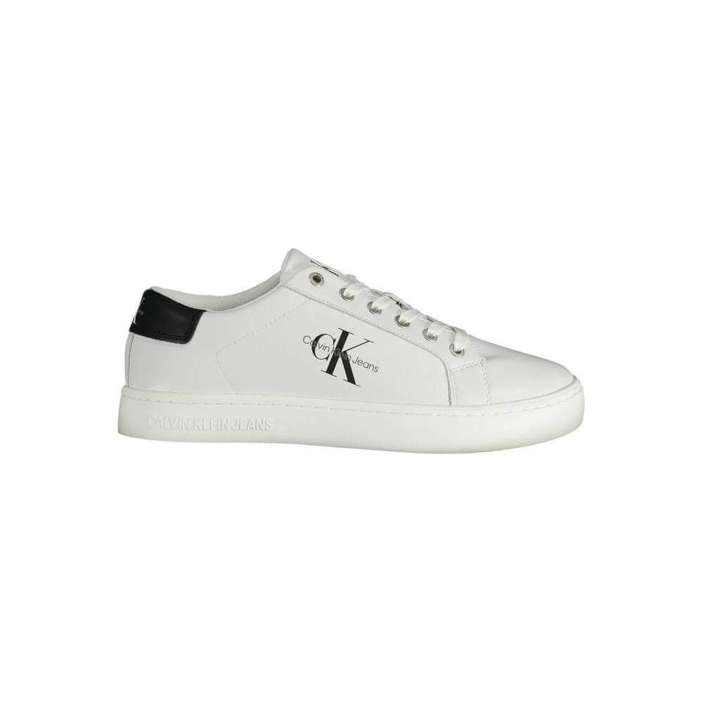 Calvin Klein White Recycled Polyester Men Sneaker