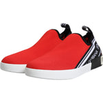 Dolce & Gabbana Red Logo Low Top Slip On Men Sneakers Shoes