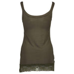 Silvian Heach Green Cotton Women Tank