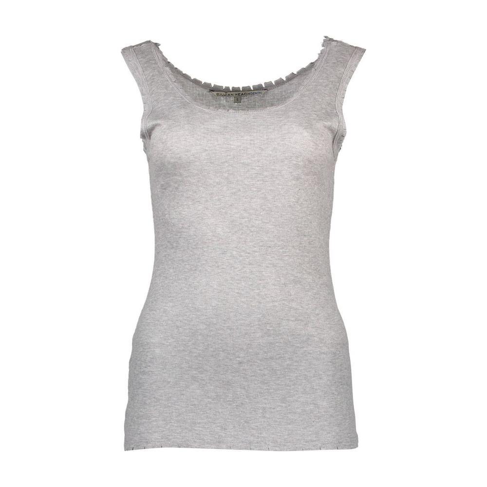 Silvian Heach Gray Viscose Women Top