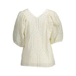 Gant White Cotton Women T-Shirt GA-14782-34
