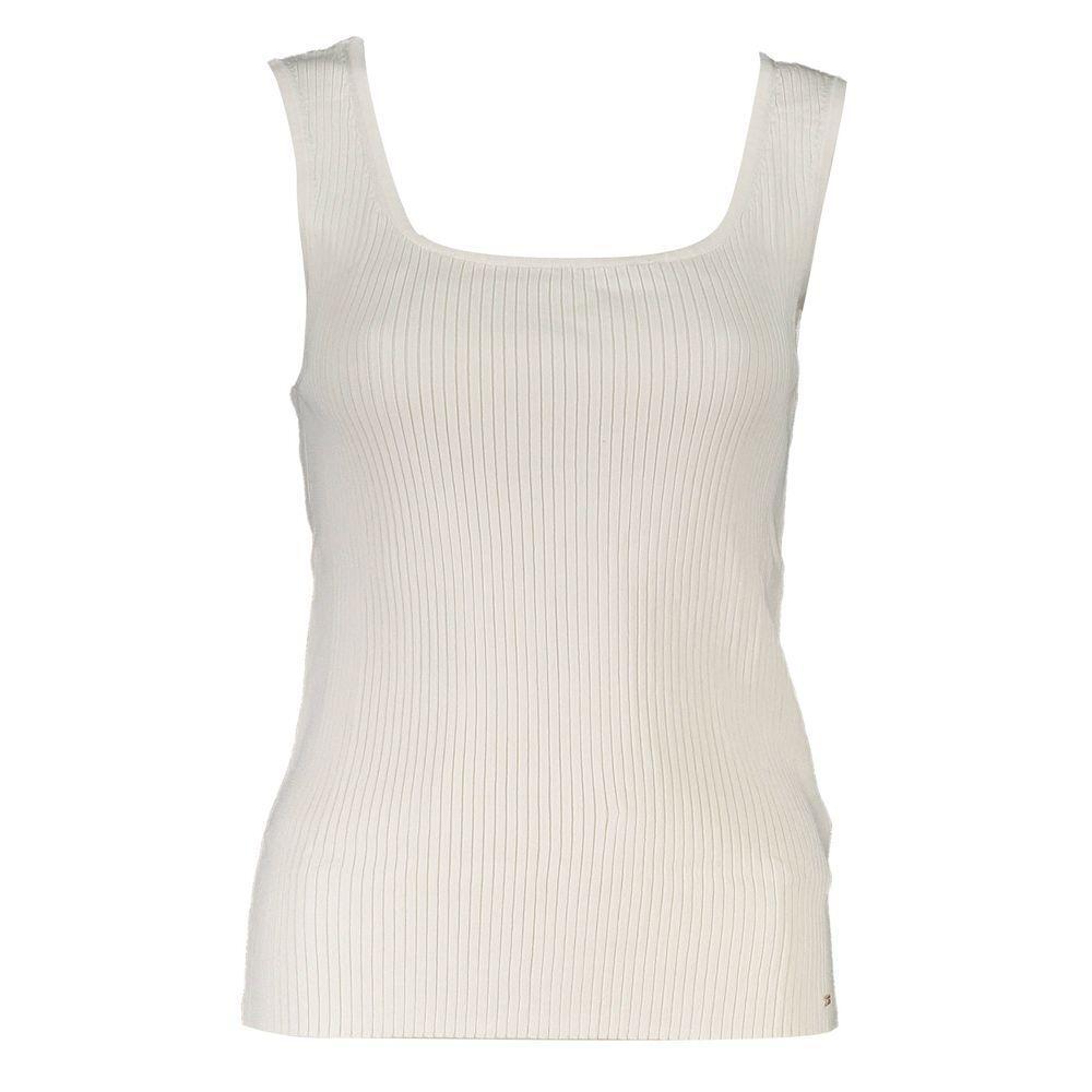 Tommy Hilfiger White Modal Tops & T-Shirt