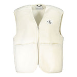 Calvin Klein White Polyester Jackets & Coat