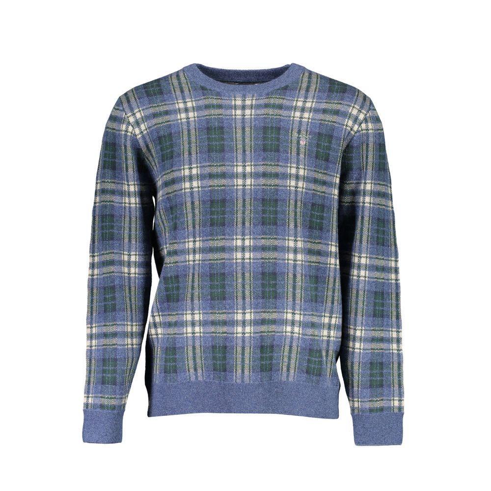 Gant Blue Cotton Sweater GA-6066-XXL