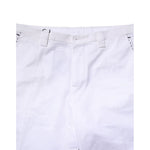 Dolce & Gabbana White Cotton Straight Logo Men Pants