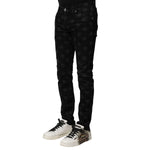 Dolce & Gabbana Black Cotton DG Logo Skinny Men Denim Jeans PAN75910-46