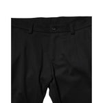 Dolce & Gabbana Black Wool Men Skinny Mid Waist Pants PAN76457-46