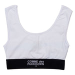 Comme Des Fuckdown White Cotton Tops & T-Shirt