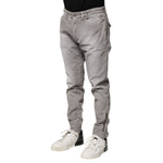 Balmain Light Gray Washed Skinny Fit Men Denim Jeans