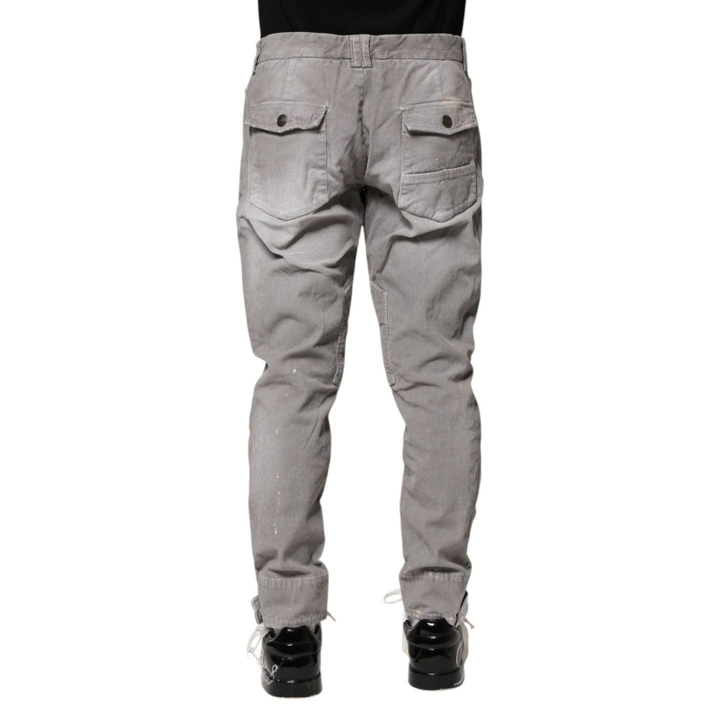 Balmain Light Gray Washed Skinny Fit Men Denim Jeans