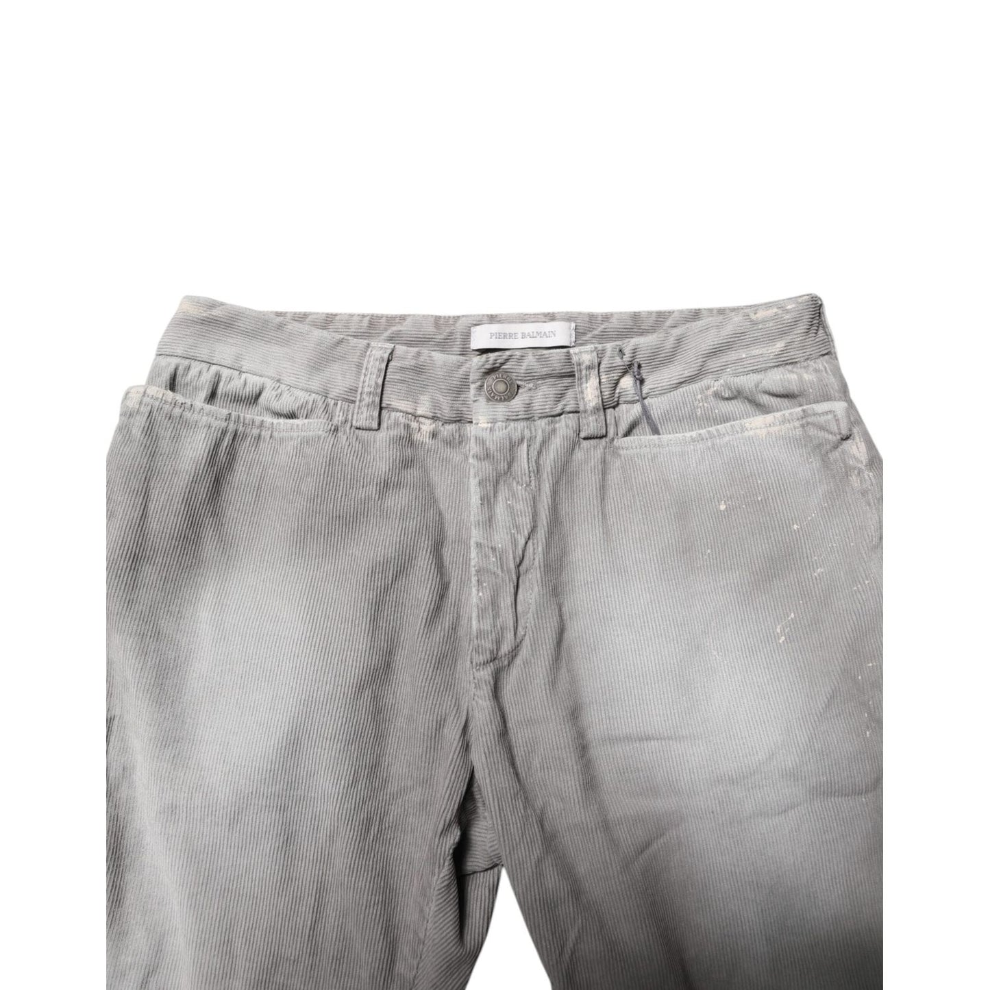 Balmain Light Gray Washed Skinny Fit Men Denim Jeans