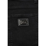 Dolce & Gabbana Black Cotton Skinny Men Denim Jeans