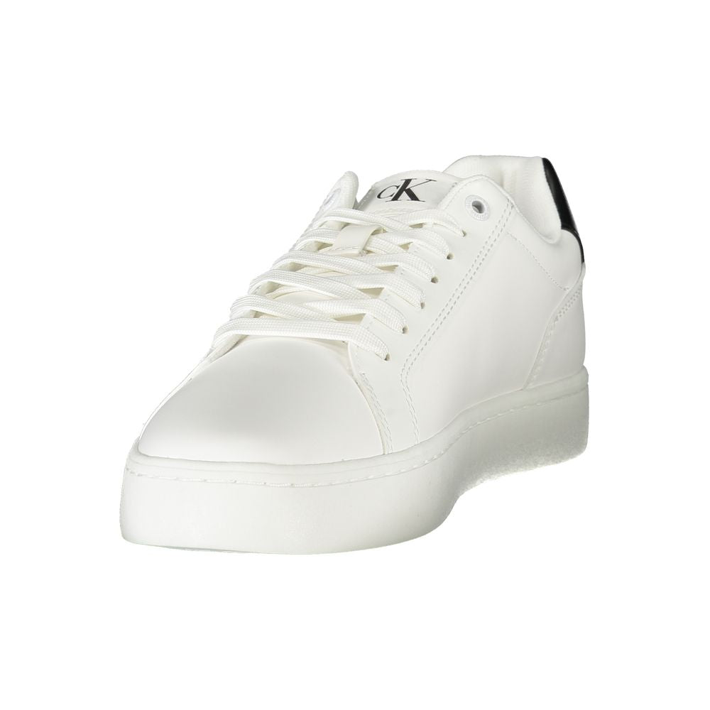 Calvin Klein White Polyester Sneaker
