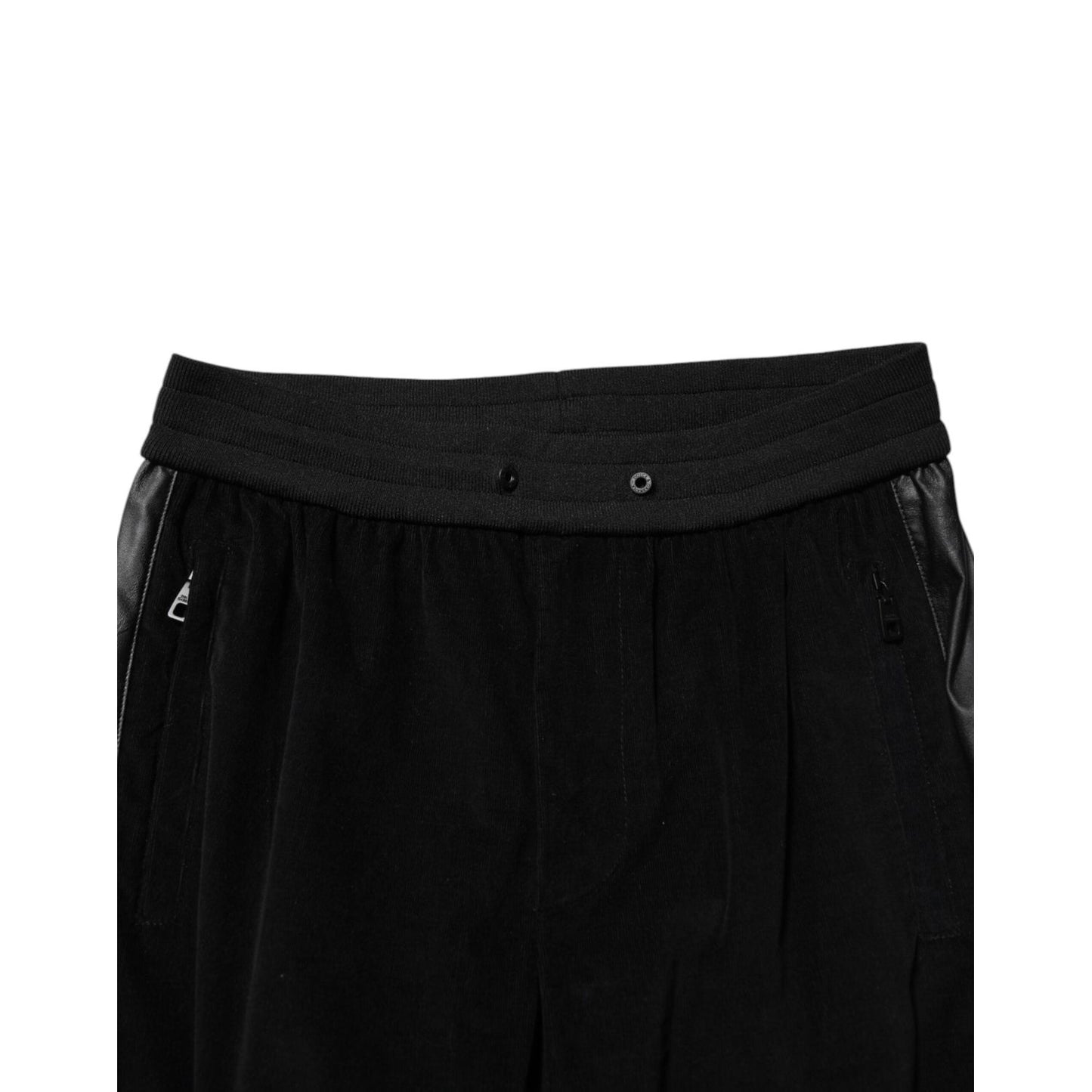 Dolce & Gabbana Black Cotton Cargo Men Jogger Pants