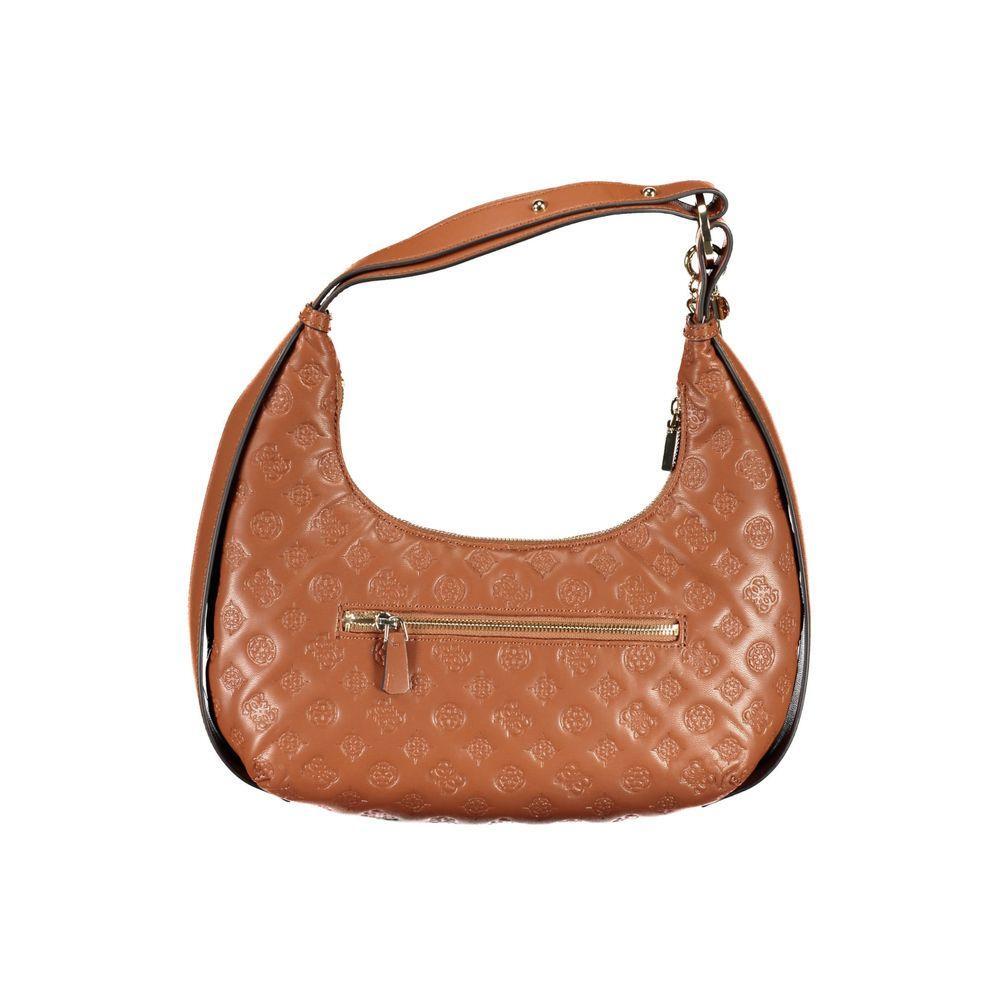 Guess Jeans Brown Polyethylene Handbag