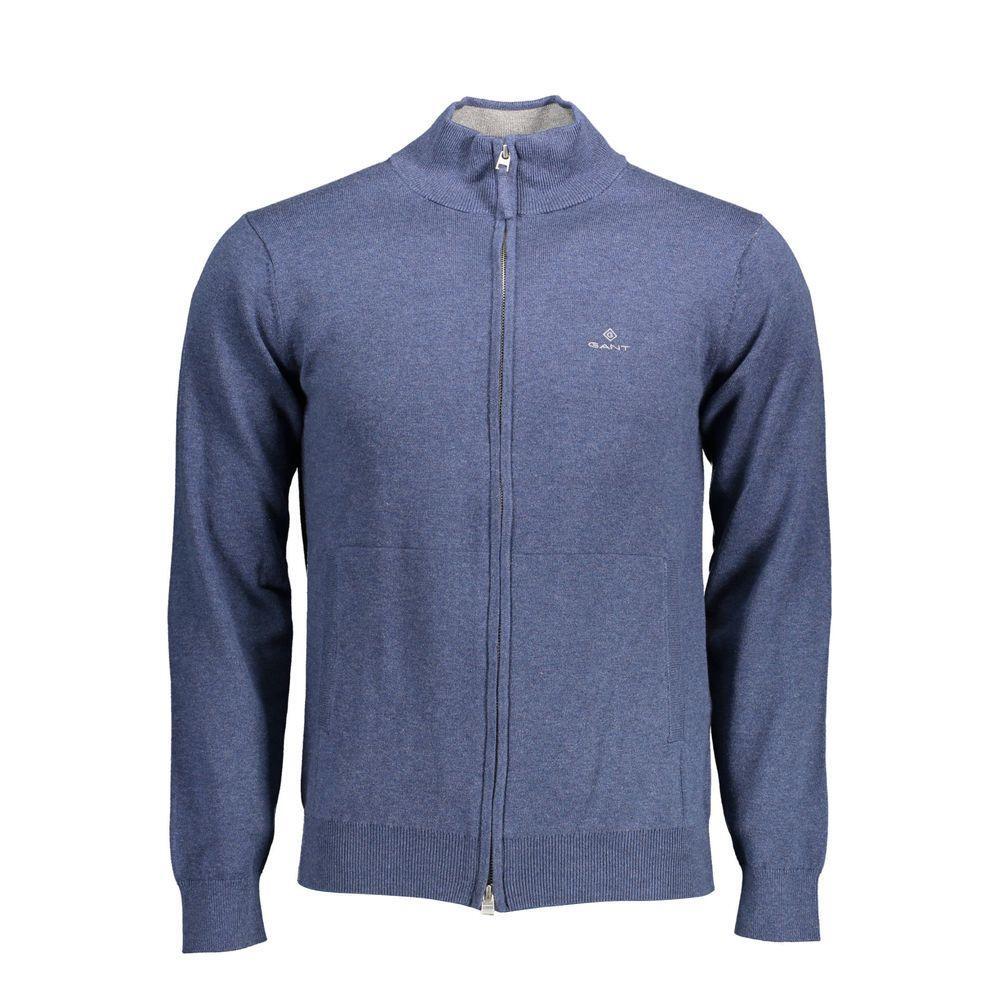 Gant Blue Cotton Sweater GA-26275-XXL