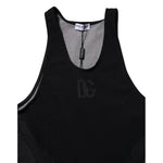 Dolce & Gabbana Black Nylon Sleeveless Underwear Tank T-shirt TSH906963-4