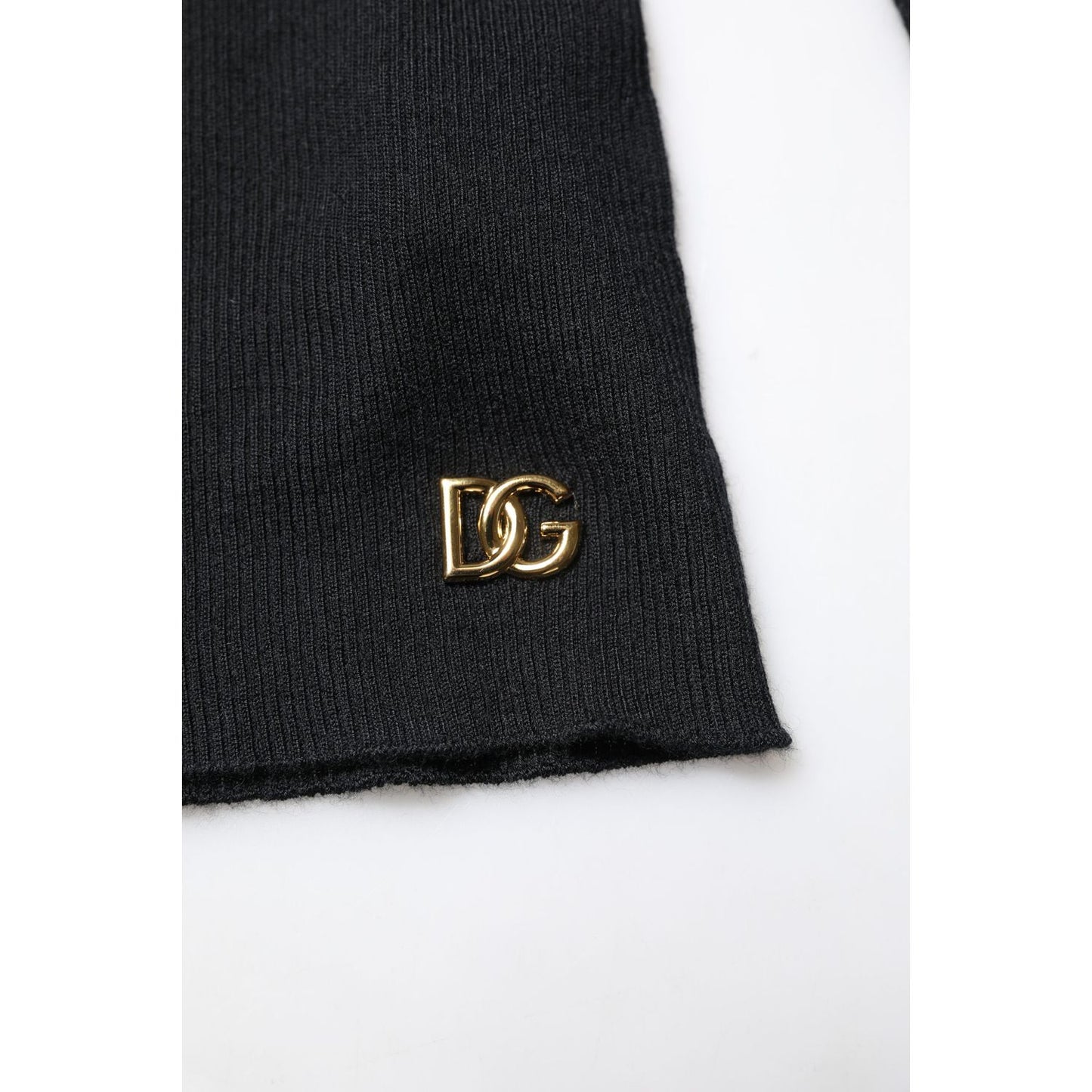 Dolce & Gabbana Black Cashmere Turtleneck Knitted Blouse Top