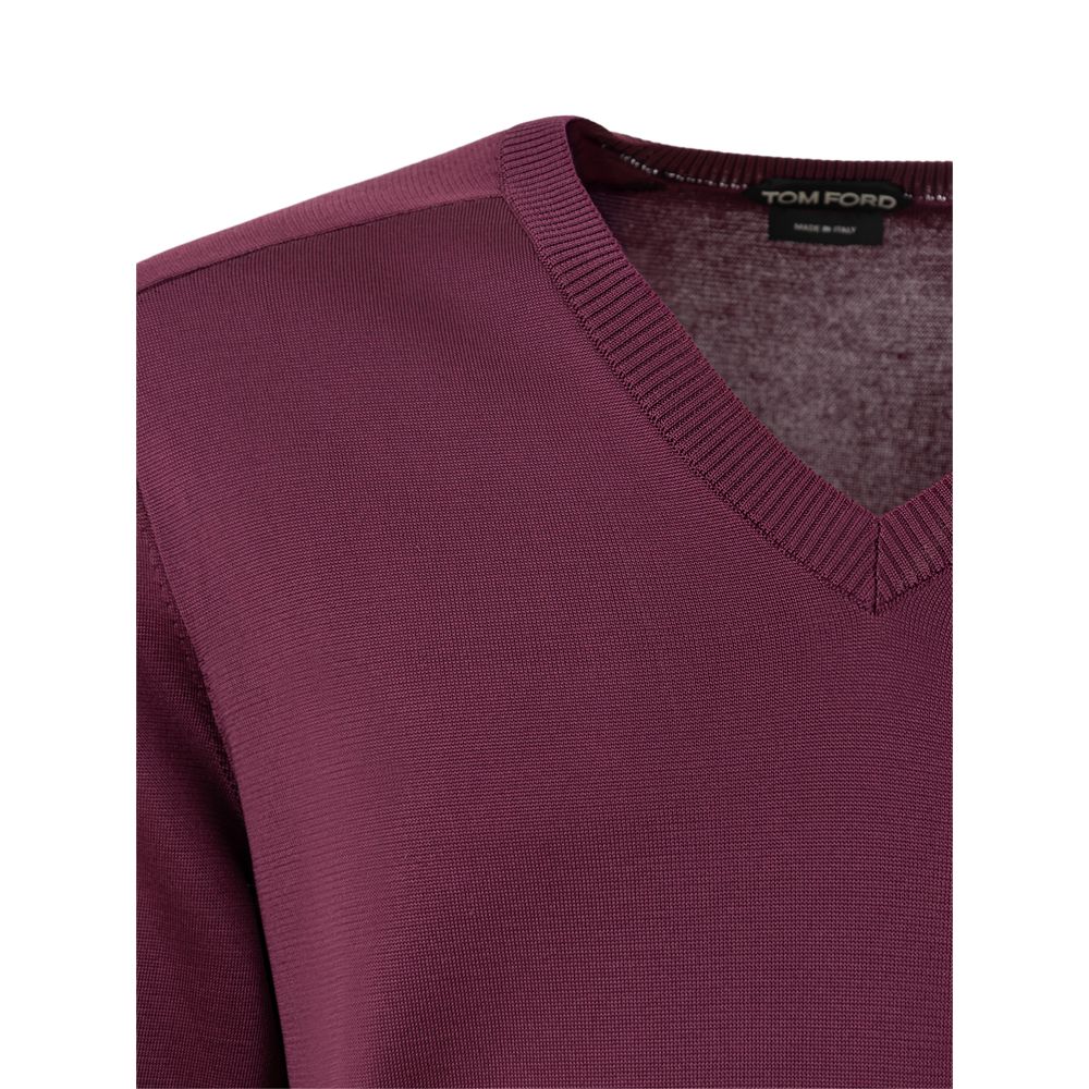 Tom Ford Purple Silk Sweatshirt