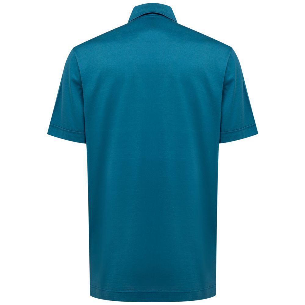 Canali Blue Cotton Shirt CA-849867320013813-IT50 | L