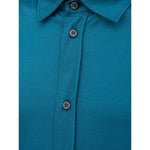 Canali Blue Cotton Shirt CA-849867320013813-IT50 | L