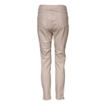 Elisabetta Franchi Beige High Waist Tapered Pants