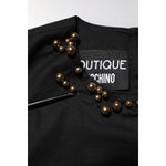 Boutique Moschino Black Cotton Sleeveless Women Tank T-shirt TSH86783-36