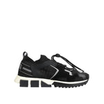 Dolce & Gabbana Black White Logo Sorrento Sneakers Shoes