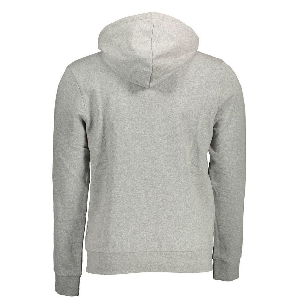 Napapijri Gray Cotton Sweater NA-11820-XXL