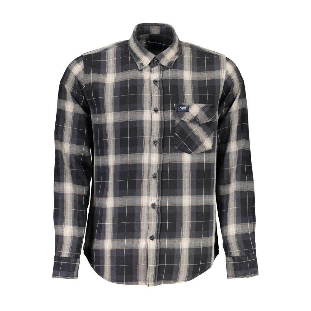 North Sails Black Cotton Shirt NO-16383-L