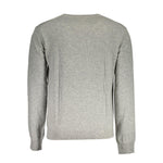 La Martina Gray Wool Sweater LA-17160-L