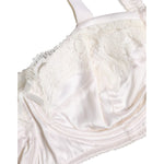 Dolce & Gabbana White Silk Underwired Balconette Bra Underwear BIK1446-4