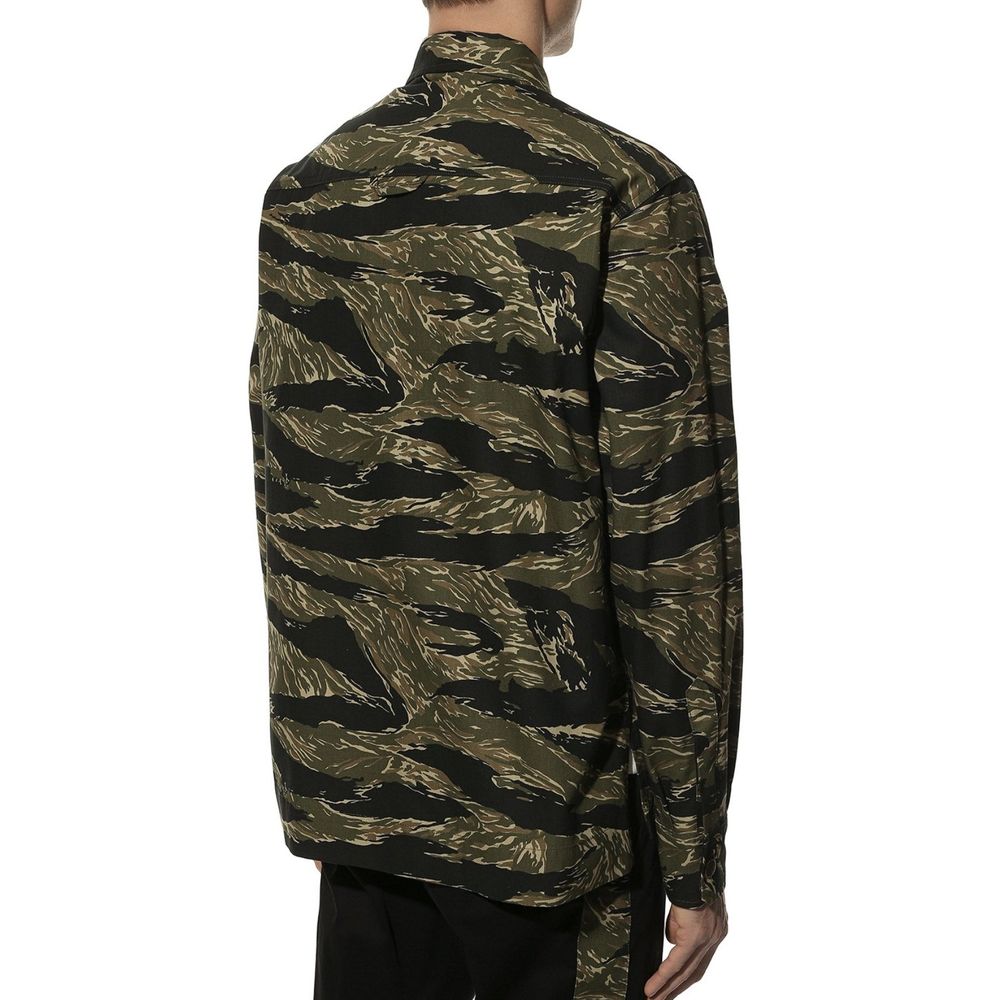 Dolce & Gabbana Green Cotton Pattern Shirt