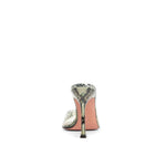 Amina Muaddi Alexa Glass 95 Snake Sandals