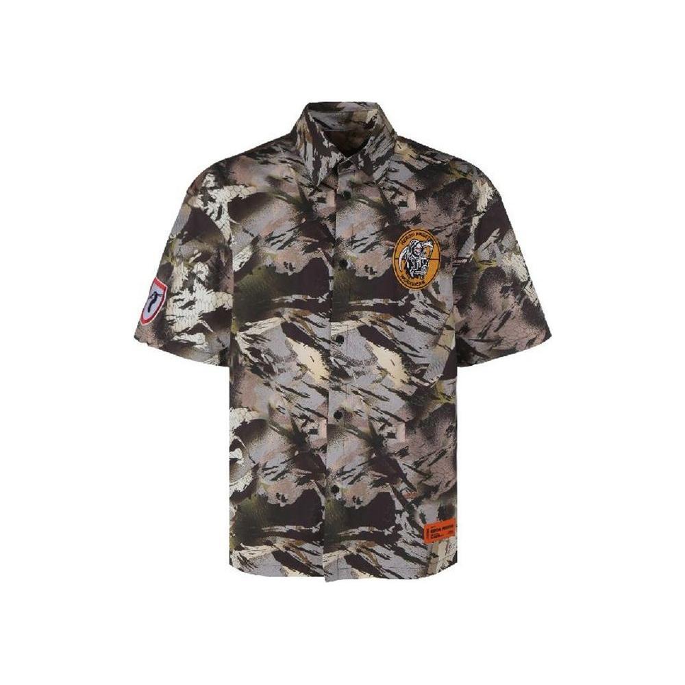 Heron Preston Camouflage Popline Shirt HE-8735496241364-L