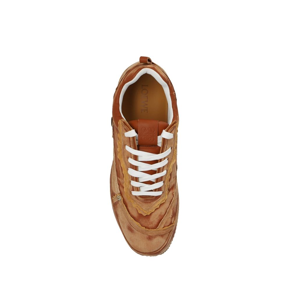 Loewe Brown Calfskin Platform Sneakers