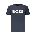 Hugo Boss Blue Cotton Men T-Shirt BO-39203-XL