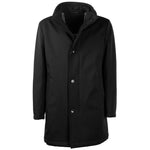Made in Italy Black Wool Jacket LO-11372-IT46 | S