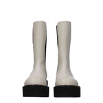 Stuart Weitzman Beige Leather Ankle Boots