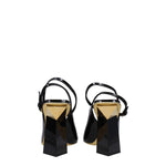 Valentino Garavani Black Leather Sandals VA-8547461005577-EU36/US6