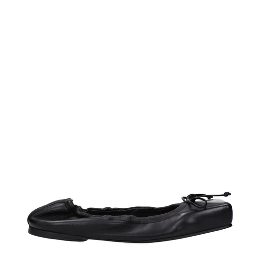 Jacquemus Black Leather Ballet Flats Jacquemus