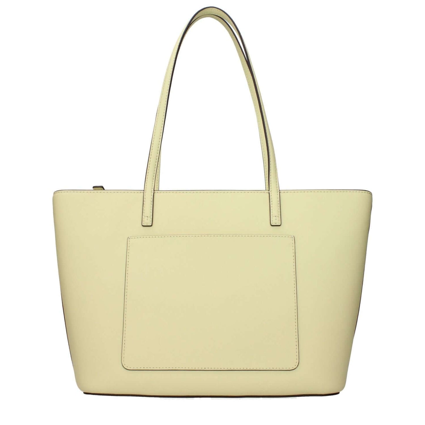 Tory Burch Yellow Leather Shoulder Bag with front logo, adjustable strap, and removable shoulder; MPN 159586700, code F83365.