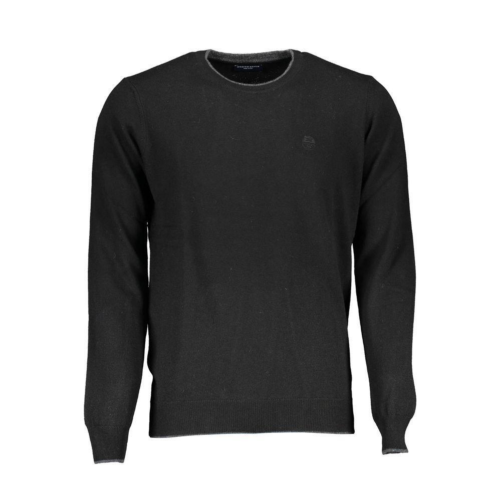 North Sails Black Wool Sweater NO-16256-XXL