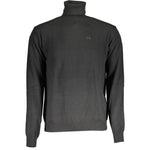 La Martina Black Wool Sweater LA-17148-L