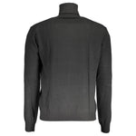 La Martina Black Wool Sweater LA-17148-L