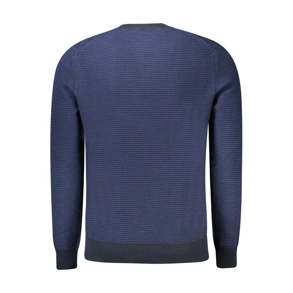 Hugo Boss Blue Cotton Sweater BO-34617-M